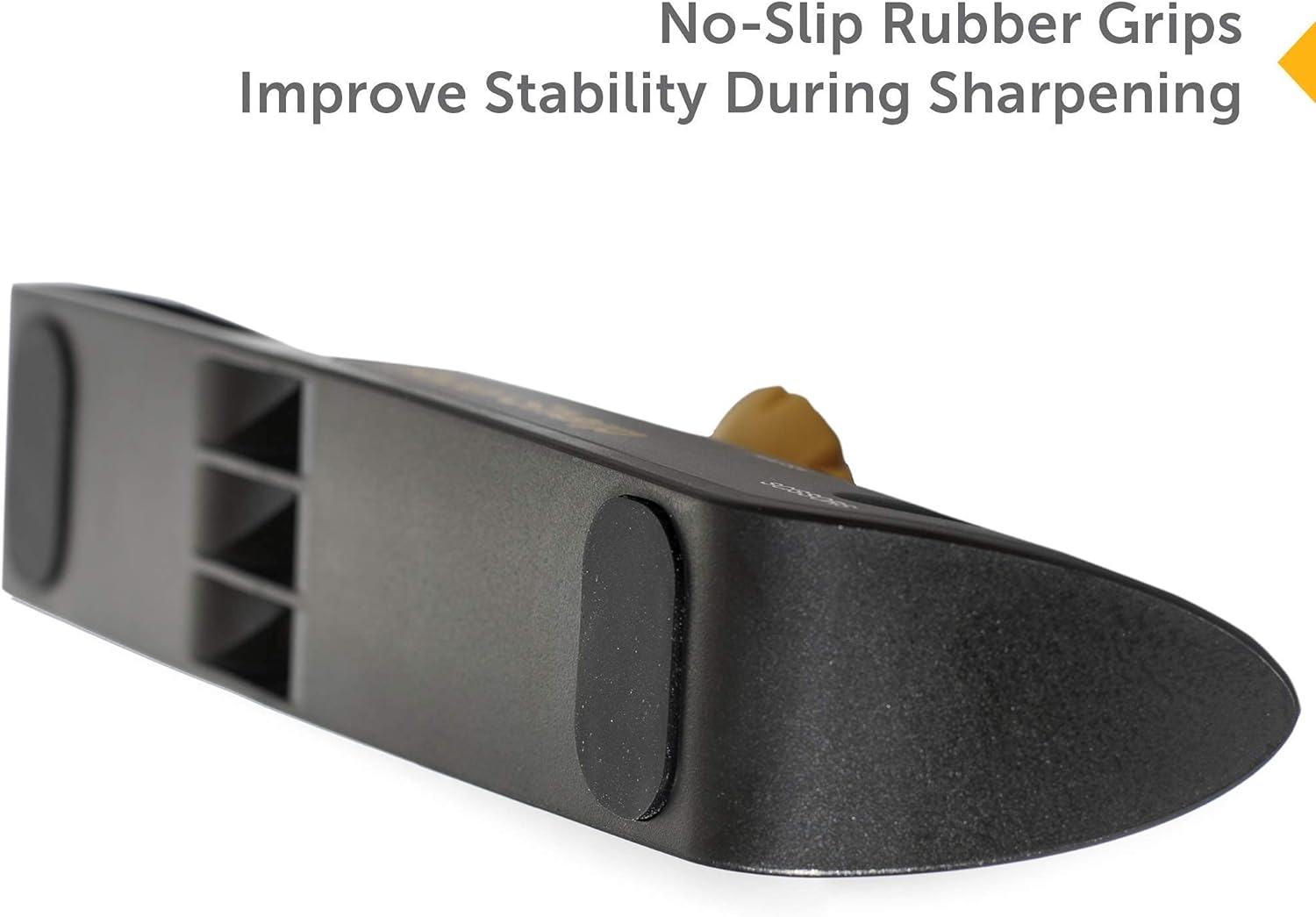 ™ Knife Sharpener with Adjustable Angle Guide — Diamond-Coated Ceramic Sharpening Stones for All Knives Including Precision Kitchen, Professional, Chef'S Knives — Non-Slip Rubber Edge Grip