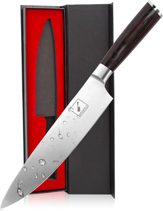 Chef Knife - 8 Inch Home Essentials Sharp Kitchen Knife HC Steel Japanese Knife Paring Knife, Birthday Gifts for Women/Men, Gifts for Mom/Dad, Kitchen Gadgets with Premium Gift Box