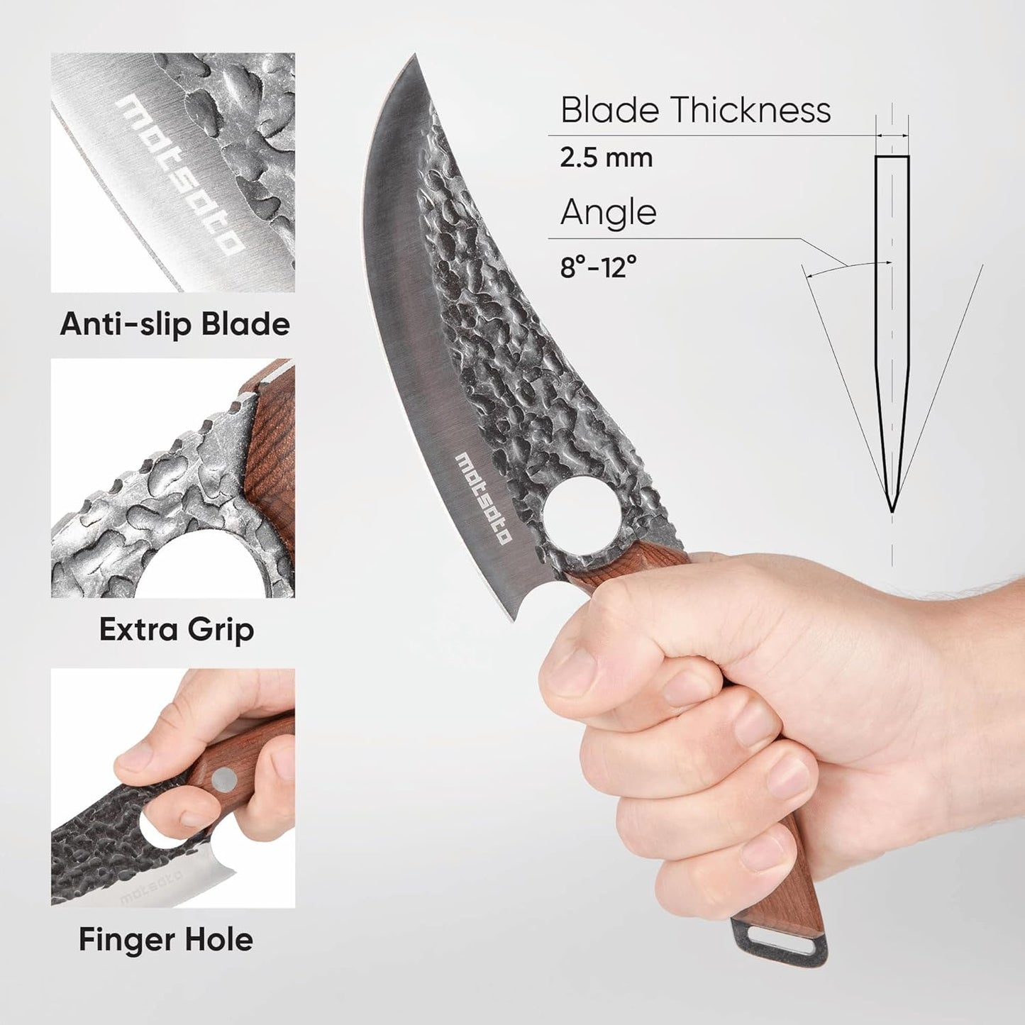 Chef Knife - Perfect Kitchen Knive. Japanese Knife for Cooking, Chopping. Japanese Style Knive for Home, Camping, BBQ. for Balance & Control