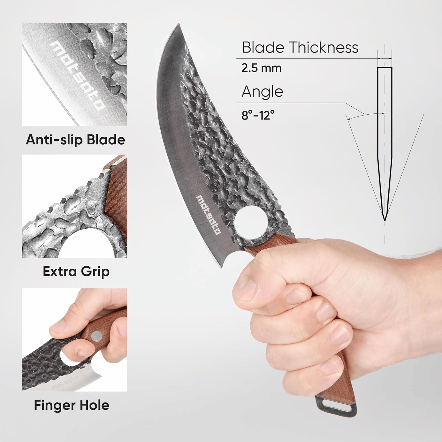 Chef Knife - Perfect Kitchen Knive. Japanese Knife for Cooking, Chopping. Japanese Style Knive for Home, Camping, BBQ. for Balance & Control