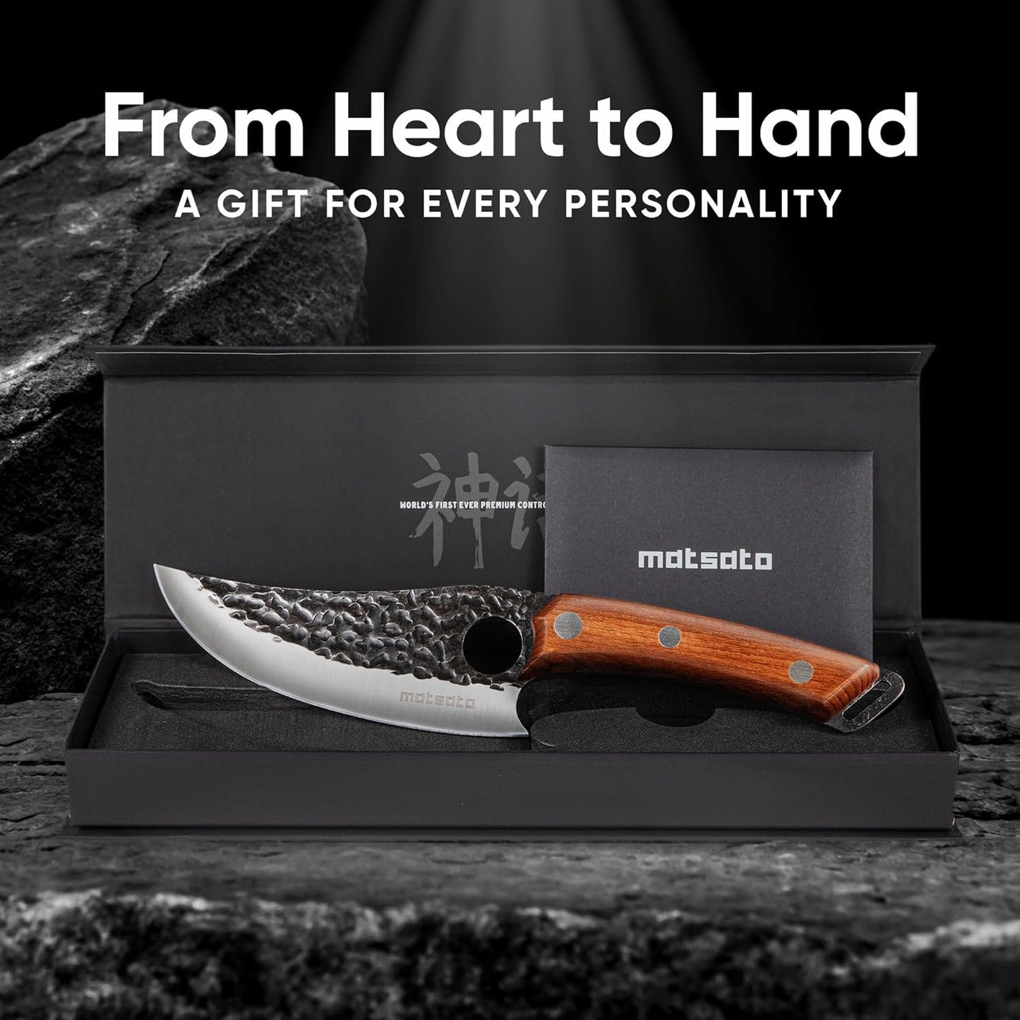 Chef Knife - Perfect Kitchen Knive. Japanese Knife for Cooking, Chopping. Japanese Style Knive for Home, Camping, BBQ. for Balance & Control